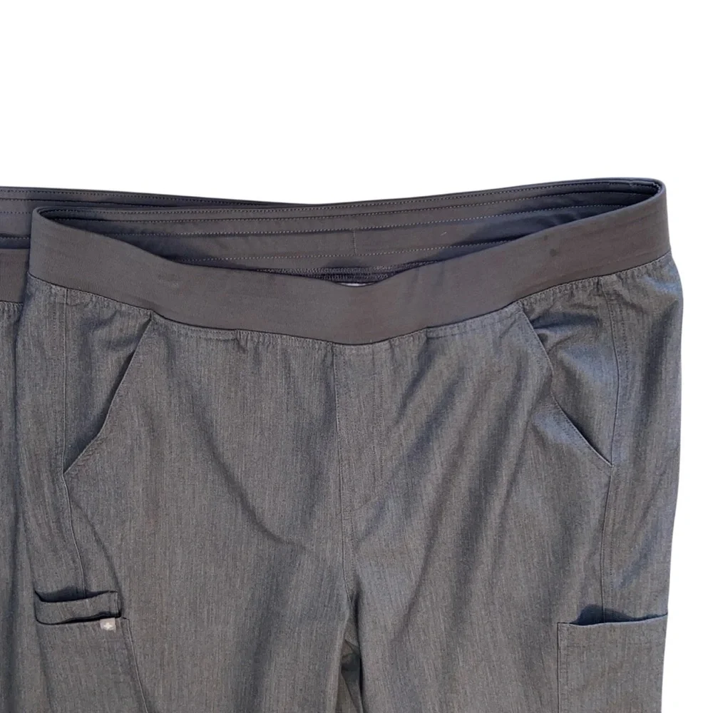 Figs Axim Cargo Scrub Pants Technical Collection Graphite Gray Men's 2 Pair XL